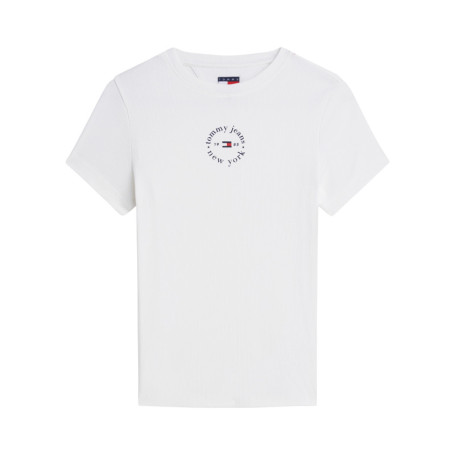T-shirt en coton blanc pourvu d'une coupe...
