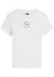 Thumbnail T-shirt en coton blanc pourvu d'une coupe ajustée et d'un col rond