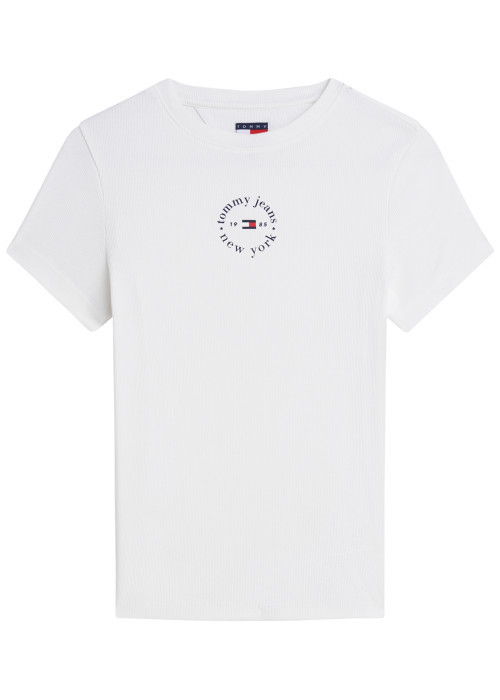 T-shirt en coton blanc pourvu d'une coupe...