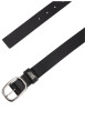 Thumbnail Ceinture en cuir de buffle noire pourvue d'une boucle ardillon ovale - Image 2