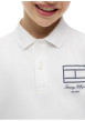 Thumbnail Polo en coton blanc à coupe droite pourvu d'un col à revers boutonné - Image 4