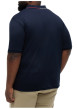 Thumbnail Polo en coton marine à coupe droite pourvu d'un col boutonné - Image 3