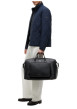 Thumbnail Sac weekender noir pourvu d'une bandoulière amovible et réglable - Image 5