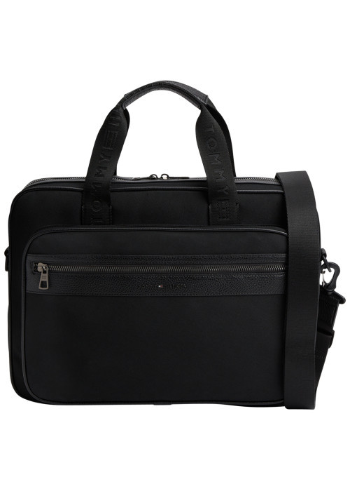 Sac porte-documents noir pourvu d'une...