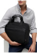 Thumbnail Sac porte-documents noir pourvu d'une bandoulière réglable et amovible - Image 5