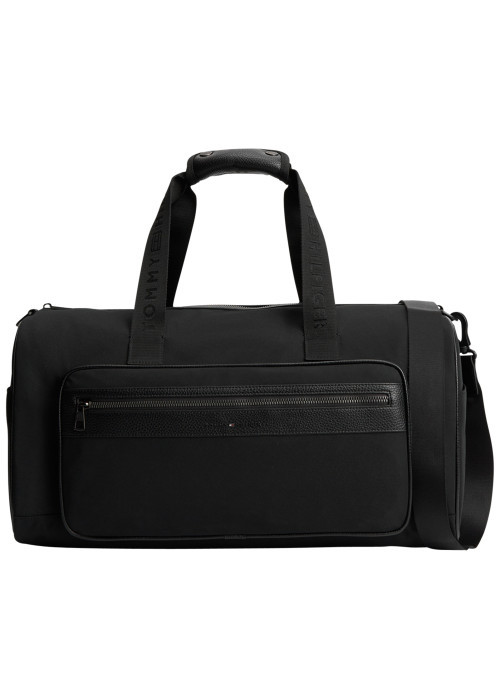 Sac weekender noir pourvu d'une bandoulière...