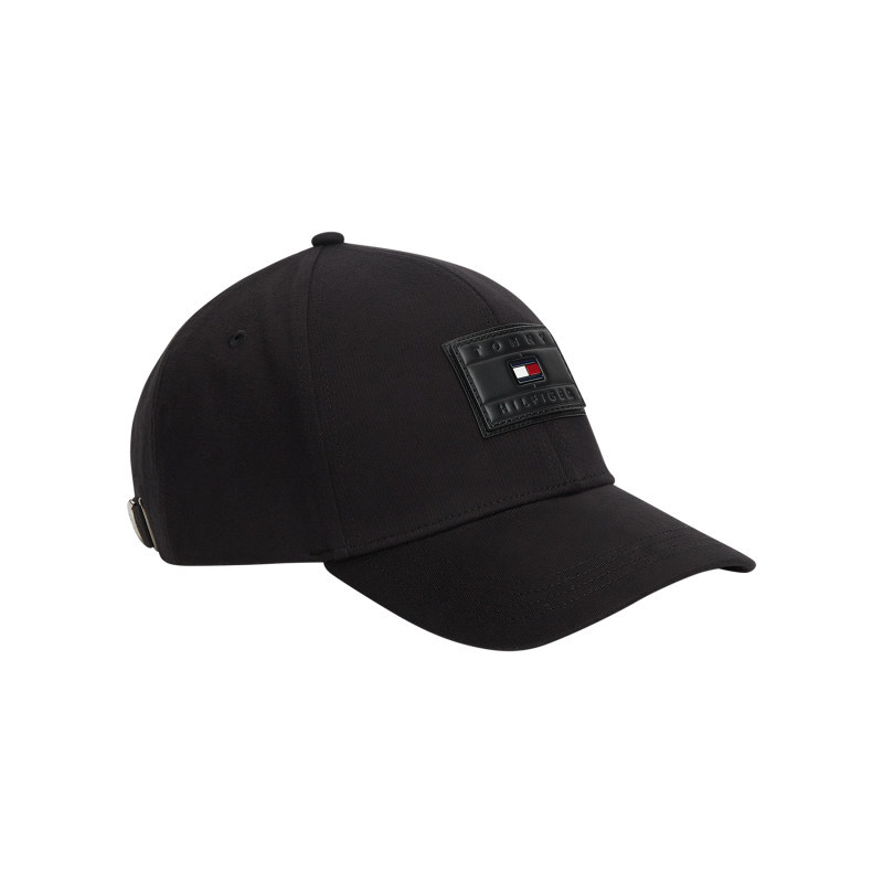 Tommy Hilfiger - Casquette En Coton Noire Pourvue D'une Fermeture Strapback à L'arrière - Noir