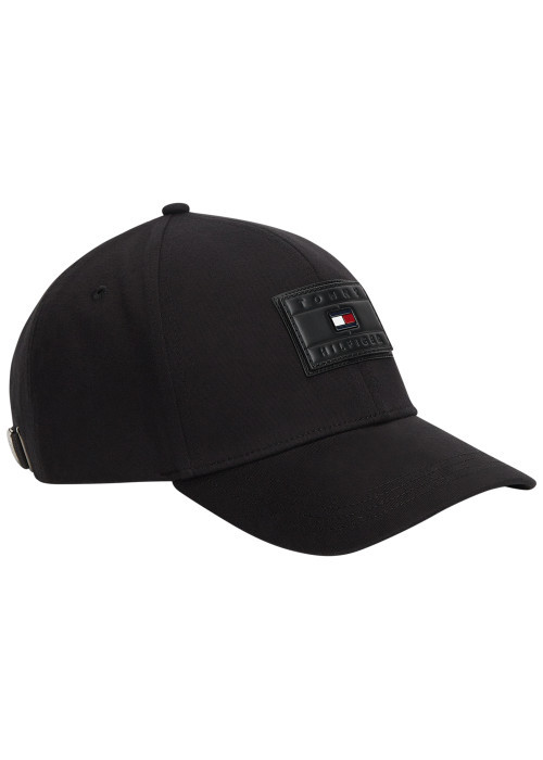 Casquette en coton noire pourvue d'une...