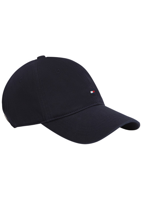 Casquette en coton biologique marine pourvue d'une fermeture strapback