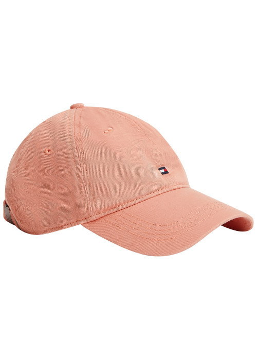 Casquette en coton biologique rose pourvue...