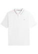 Thumbnail Polo en coton blanc à coupe droite pourvu d'un col à revers boutonné