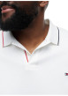 Thumbnail Polo en coton blanc à coupe droite pourvu d'un col à revers boutonné - Image 4