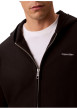 Thumbnail Sweat zippé en coton noir uni avec une coupe droite et une capuche - Image 4