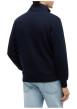 Thumbnail Sweat en coton marine à coupe droite pourvu d'un col camionneur - Image 3