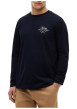 Thumbnail T-shirt en coton marine à coupe ajustée pourvu d'un col rond - Image 2