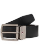 Thumbnail Ceinture en cuir de vache noire pourvue d'une boucle pivotante