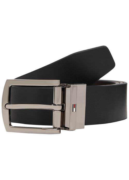 Ceinture en cuir de vache noire pourvue d'une...