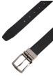 Thumbnail Ceinture en cuir de vache noire pourvue d'une boucle pivotante - Image 4