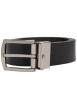 Thumbnail Ceinture en cuir de vache noire pourvue d'une boucle pivotante - Image 5