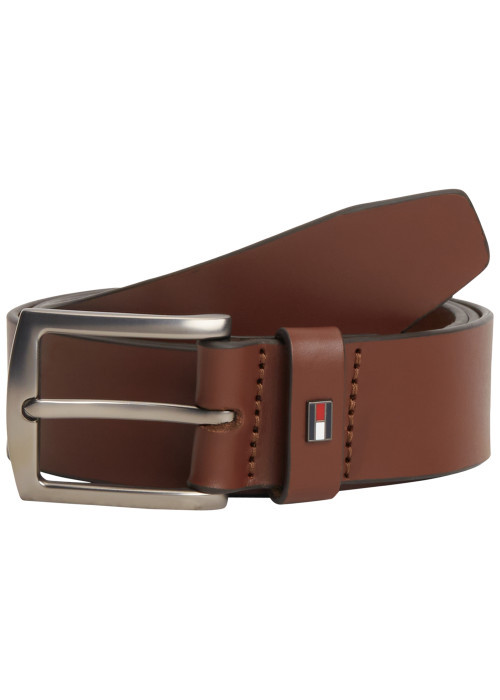 Ceinture en cuir de vache marron pourvue d'une...