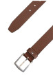 Thumbnail Ceinture en cuir de vache marron pourvue d'une boucle rectangulaire - Image 2