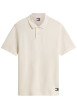 Thumbnail Polo en coton écru à coupe droite pourvu d'un col à revers boutonné