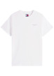 Thumbnail T-shirt en coton blanc à coupe droite pourvu d'un col rond côtelé