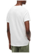 Thumbnail T-shirt en coton blanc à coupe droite pourvu d'un col rond côtelé - Image 3