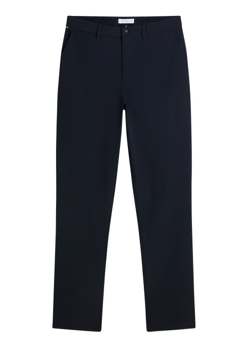 Pantalon chino Denton marine à coupe droite...