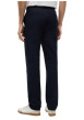 Thumbnail Pantalon chino Denton marine à coupe droite pourvu d'une taille semi élastiquée - Image 3