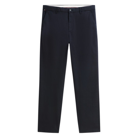 Pantalon chino Denton en coton marine à coupe...