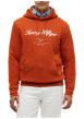 Thumbnail Sweat orange à coupe droite pourvu d'un col à capuche avec cordon de serrage - Image 2