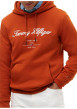 Thumbnail Sweat orange à coupe droite pourvu d'un col à capuche avec cordon de serrage - Image 4