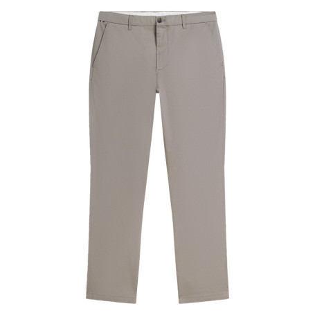 Pantalon chino Denton en coton beige à coupe...