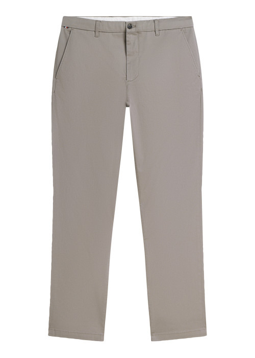 Pantalon chino Denton en coton beige à coupe...