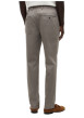 Thumbnail Pantalon chino Denton en coton beige à coupe droite pourvu de passants - Image 3