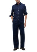 Thumbnail Chemise en coton marine à micro-motifs pourvue d'une coupe droite - Image 5