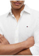 Thumbnail Chemise en coton blanche à micro-motifs pourvue d'une coupe droite - Image 4