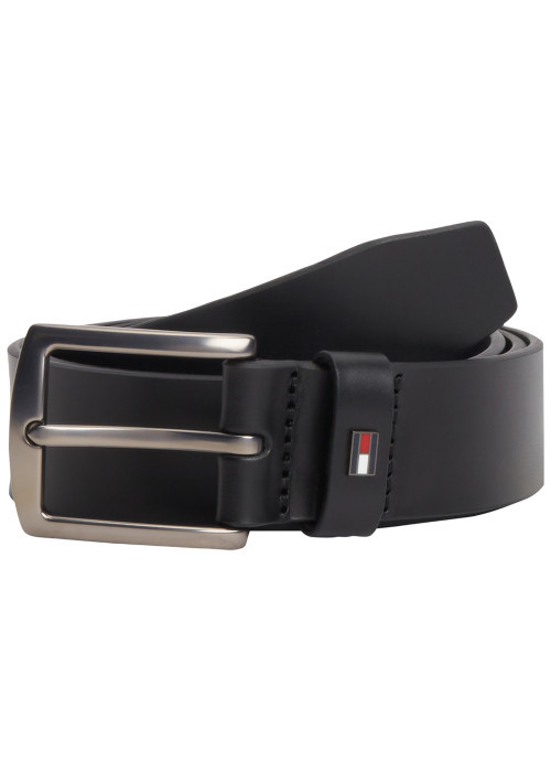 Ceinture en cuir de vache noire pourvue d'une...