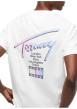 Thumbnail T-shirt en coton blanc à coupe droite pourvu d'un col rond côtelé - Image 5