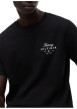 Thumbnail T-shirt en coton noir à coupe droite pourvu d'un col rond et de manches courtes - Image 4