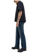 Thumbnail Jean indigo en coton avec une coupe droite muni d'un zip et d'un bouton - Image 8