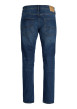Thumbnail Jean indigo avec une coupe slim muni d'un zip et d'un bouton - Image 2