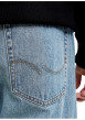 Thumbnail Jean stone en coton avec une coupe droite muni d'un zip et d'un bouton - Image 7