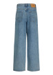Thumbnail Jean en coton bleu avec une coupe wide leg muni d'un zip et d'un bouton - Image 2