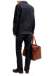 Thumbnail Jean brut en coton avec une coupe droite muni d'un zip et d'un bouton - Image 4