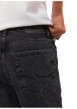 Thumbnail Jean en coton noir uni avec une coupe droite muni d'un zip et d'un bouton - Image 6