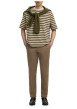Thumbnail Pantalon chino en coton biologique brun à coupe slim pourvu de passants - Image 5