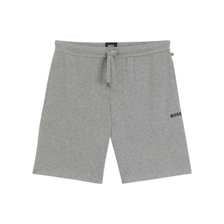 Short jogging gris uni avec une coupe droite et...