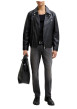 Thumbnail Jean noir uni avec une coupe slim muni d'un zip et d'un bouton - Image 5